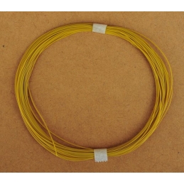 Bobine 10m de fil de câblage Jaune 0.04mm²