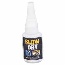 Slow Dry Ammo Mig/Colle21 Super Glue Cyanoacrylato- 21g