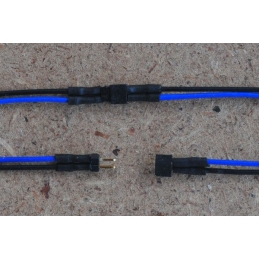 Connecteurs 2 broches pas de 1.27 mm câblés Bl/N