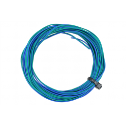 Bobine 6m de fil de câblage 2 conducteurs bleu/vert