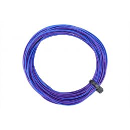 Bobine 6m de fil de câblage 2 conducteurs bleu/violet