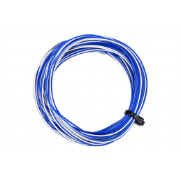 Bobine 6m de fil de câblage 2 conducteurs blanc/bleu