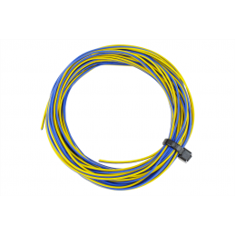 Bobine 6m de fil de câblage 2 conducteurs jaune/bleu