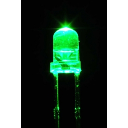 LED 3mm tête ronde Verte (lot de 10)