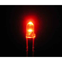 LED 3mm tête ronde Rouge (lot de 10)